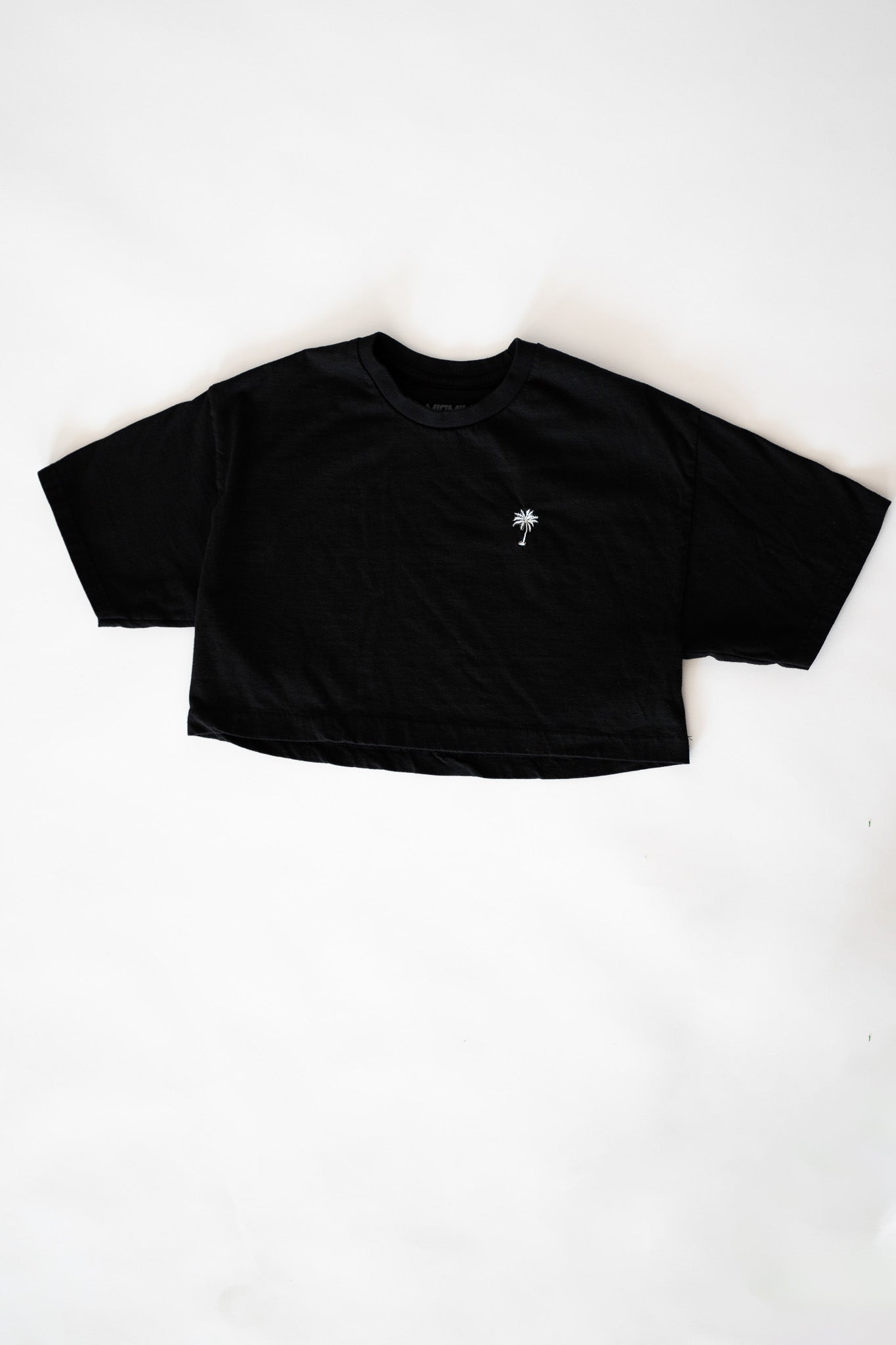 EMBROIDERED CROP TEE